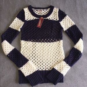 Arizona Juniors Sweater Size XS Blue White NWT